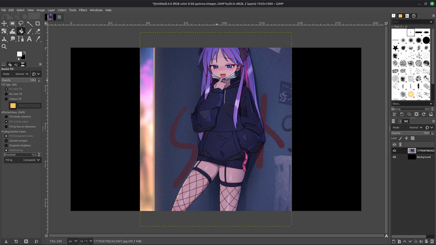 Background with your image on top