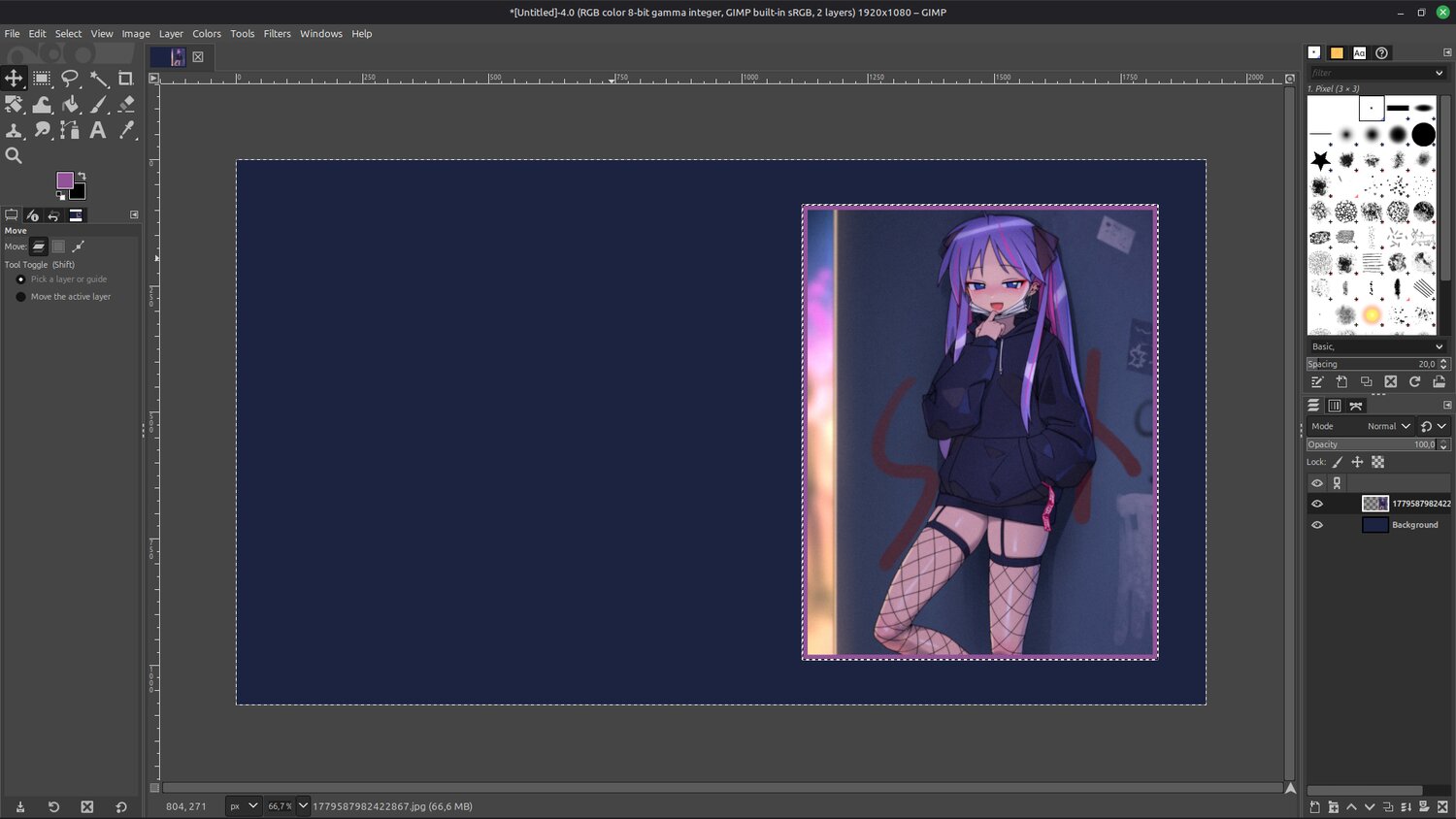 Border applied to image